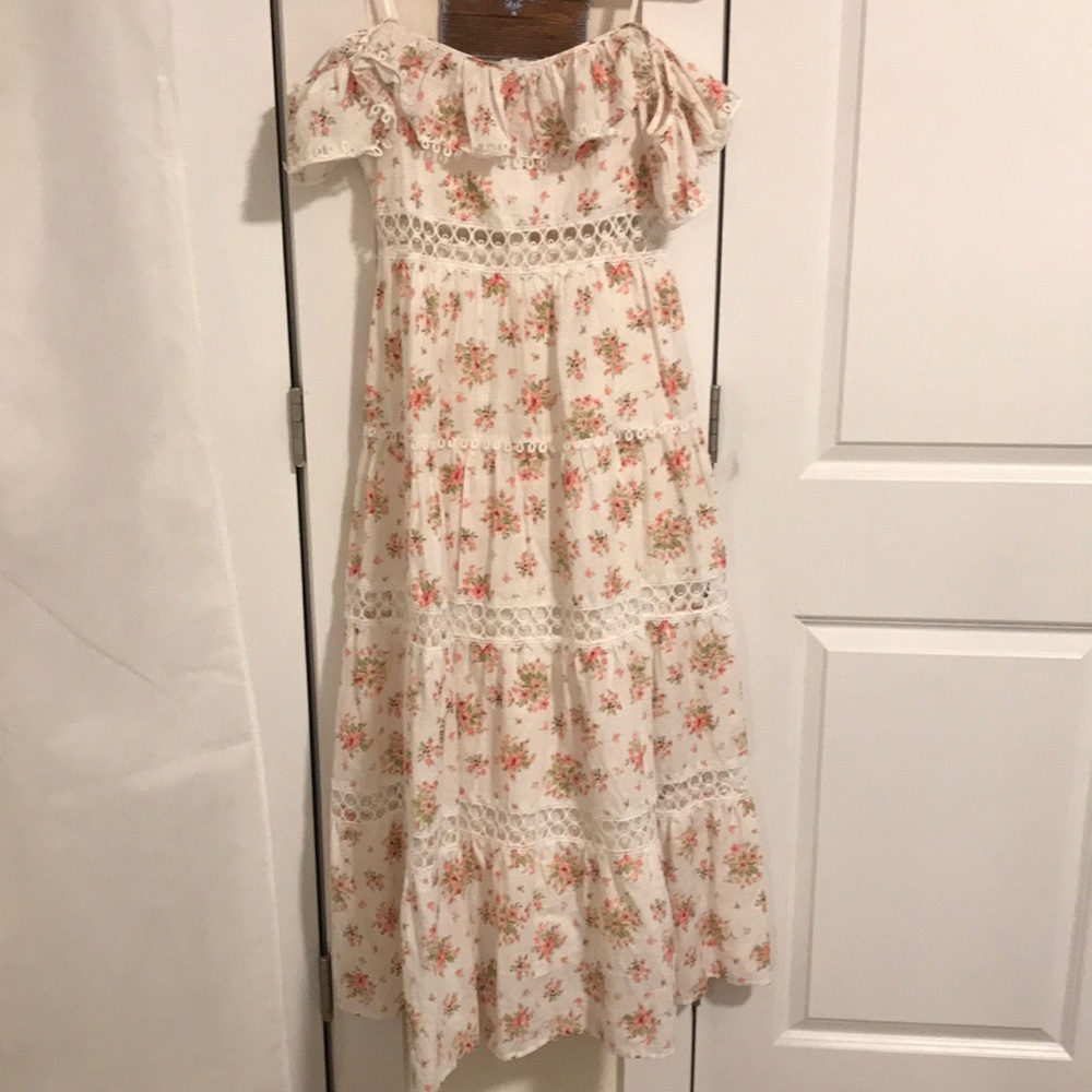 Just Me Floral Eyelet Dress